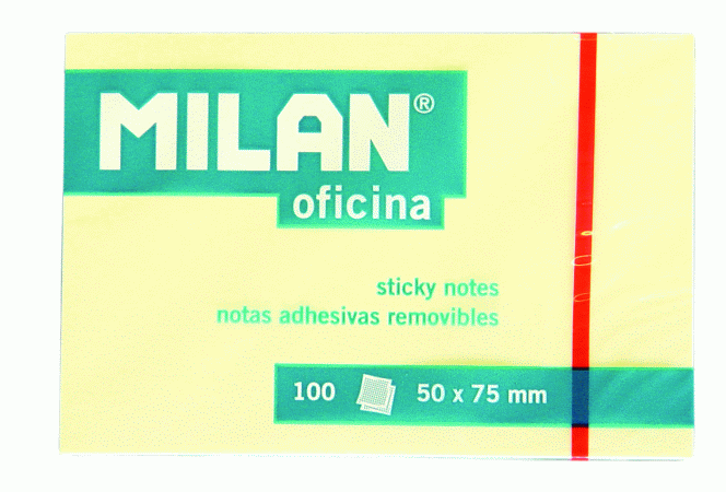 bloc notes adeziv Milan 50x75 mm 100 file